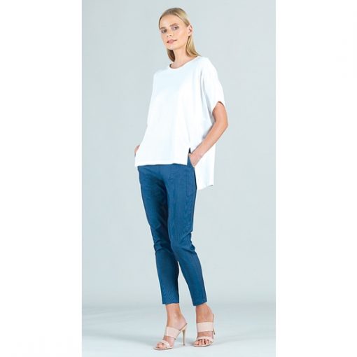 Asymmetrical Tunic Top - White