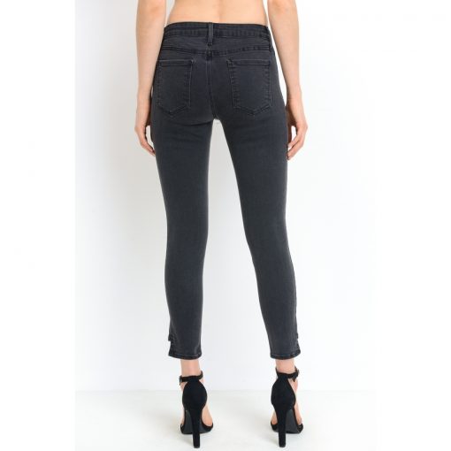 Side Seam Skinny - Charcoal