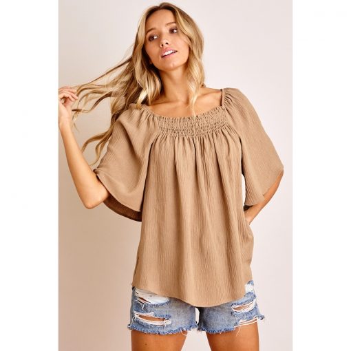 Flowy Top - Taupe