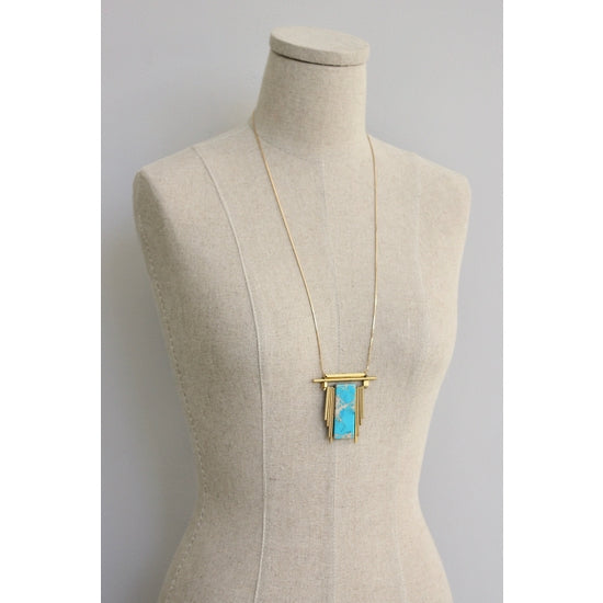 Turquoise Window Necklace