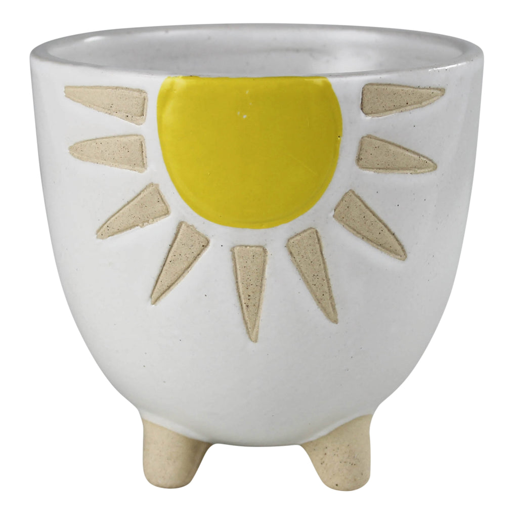 Ceramic Pot With Sun