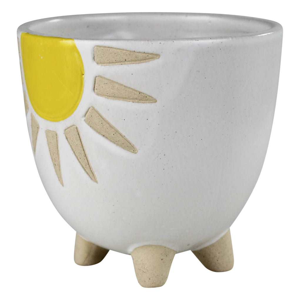 Ceramic Pot With Sun