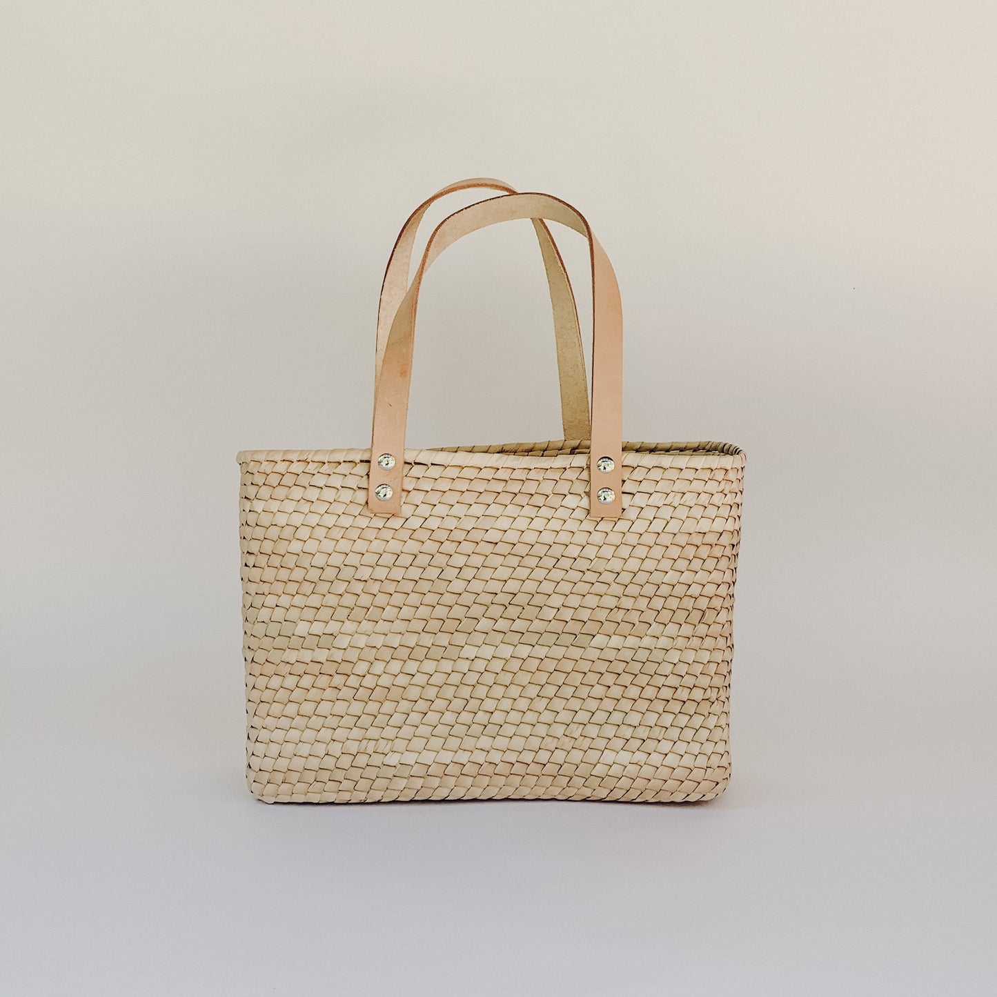 Tulum Straw Tote with Leather