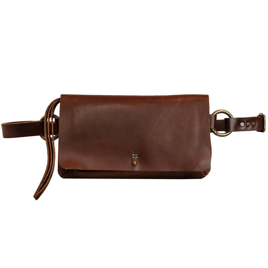 Amelia Leather Sling Bag - Bordeaux