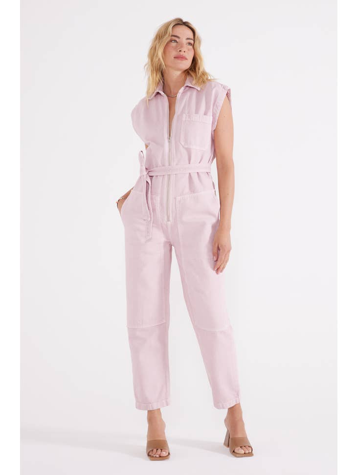 Sabina Carpenter Denim Jumpsuit - Orchid Ice