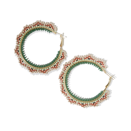 Desert Crotchet Hoop Earring