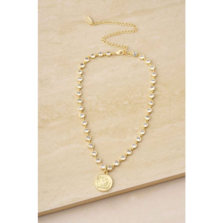 Destination Anywhere Crystal Chain Necklace
