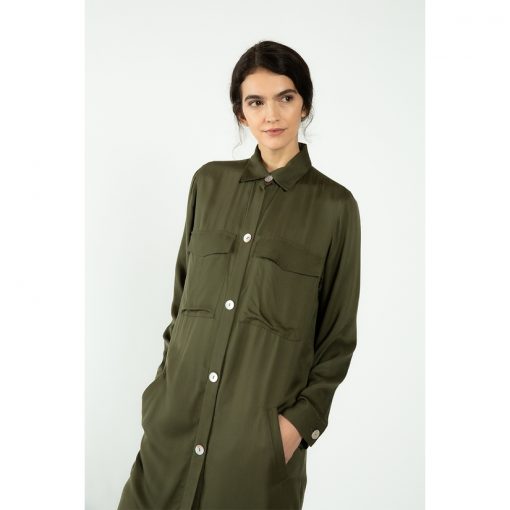 Karina Shirt Dress - Olive
