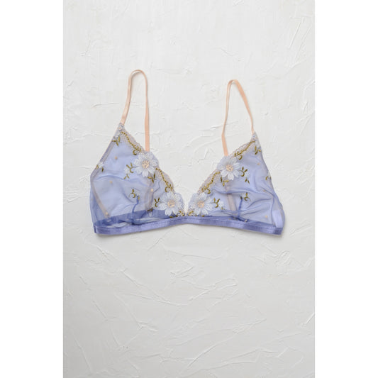 Floral Bralette - Periwinkle