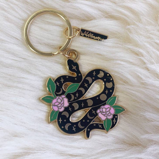 Enamel Keychain - Serpent