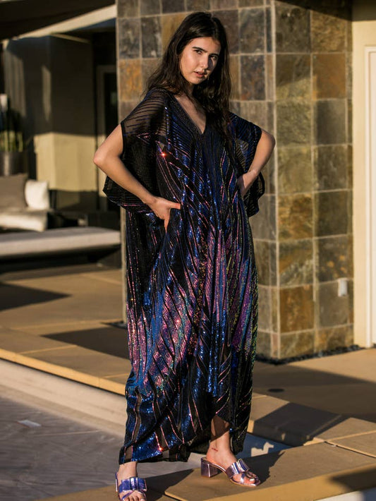 Midnight Lotus Caftan