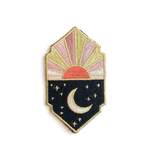 Sun Moon Embroidered Patch