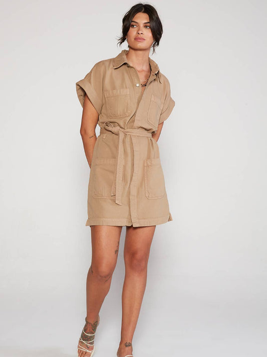 Austyn Safari Dress - Cuban Sand