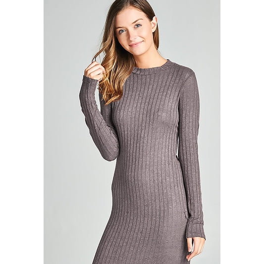 Long Sleeve Knit Bodycon Dress