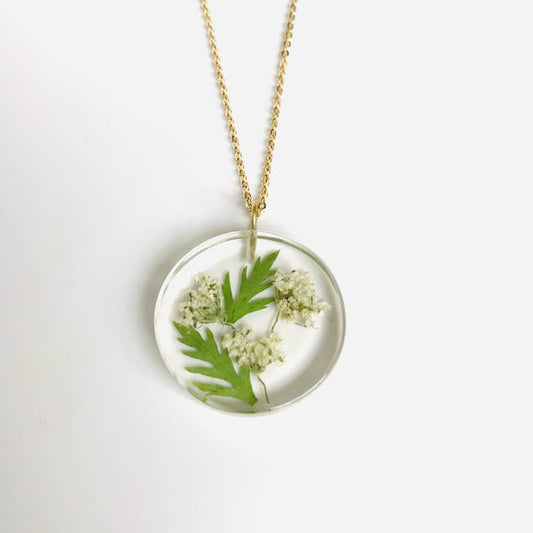 Botanical Full Moon Pendant - May Birthday