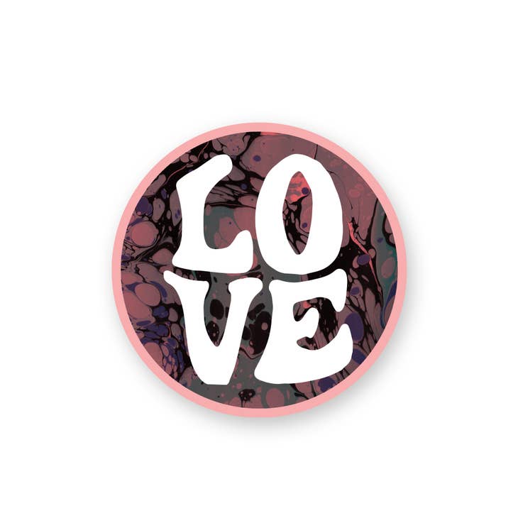 Marbled Love Single Sticker