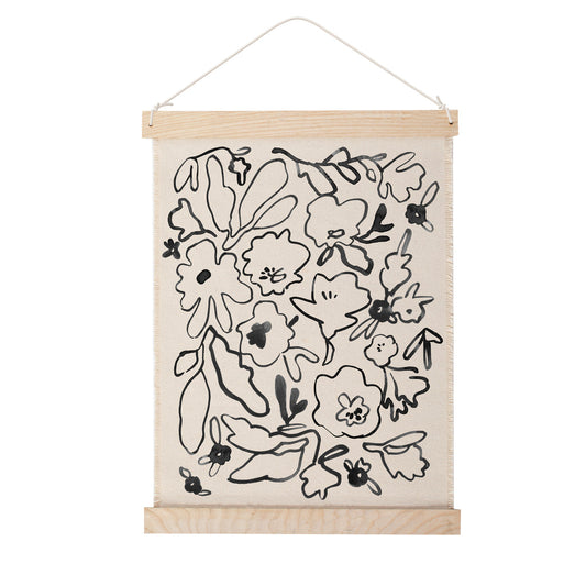 Canvas Wall Hanging - Messy Flower