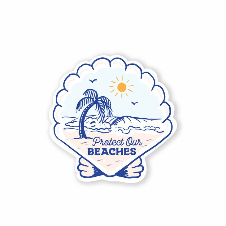 Protect Our Beaches Single Sticker