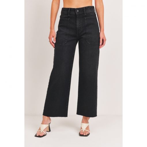 High Rise Utility Wide Leg - Black