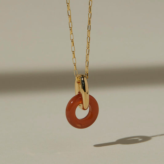 Anna Necklace - Carnelian