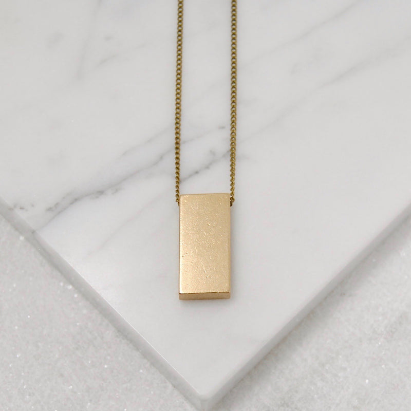 Wide Bar Necklace