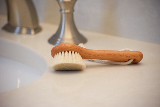 Face Brush Handle with Goat's Hair
