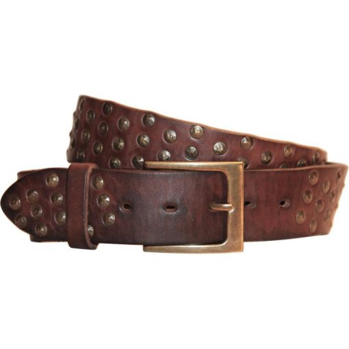 Coperto Leather Belt - Burnished Brown