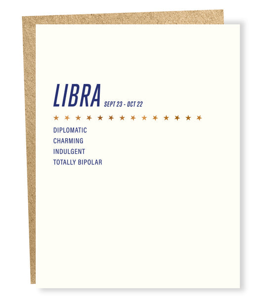 Libra Card by Sapling Press