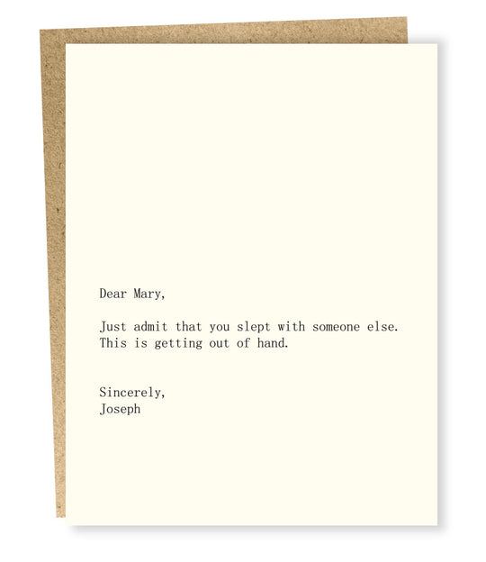 Mary/Joseph Card by Sapling Press