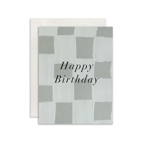 Checker Birthday Card by Moglea
