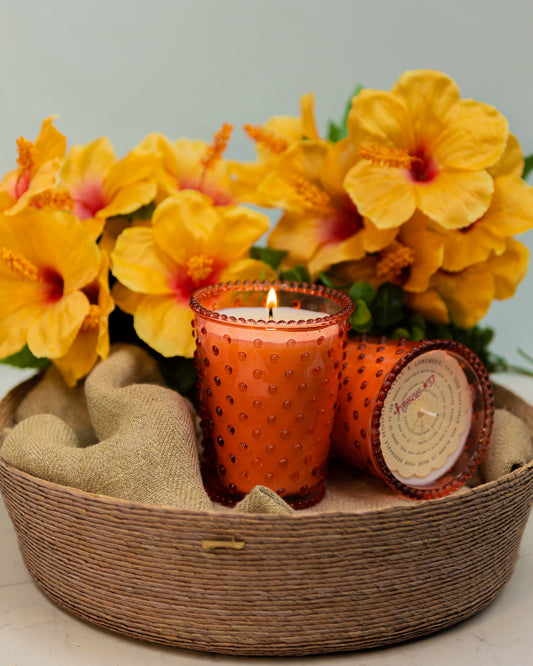 Simpatico Hobnail Candle - Hibiscus