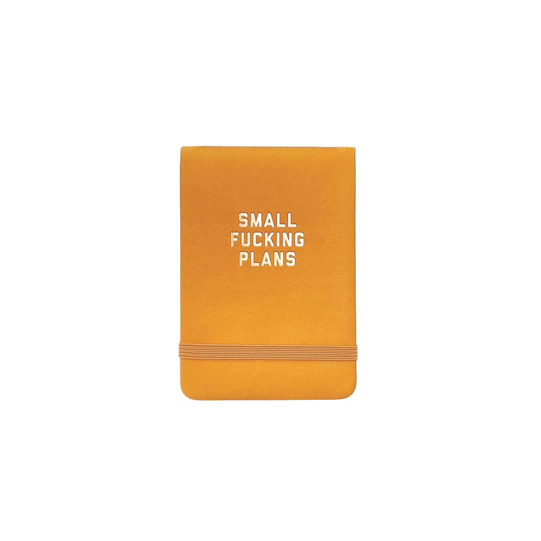 Small Fucking Plans Pocket Journal - Goldenrod