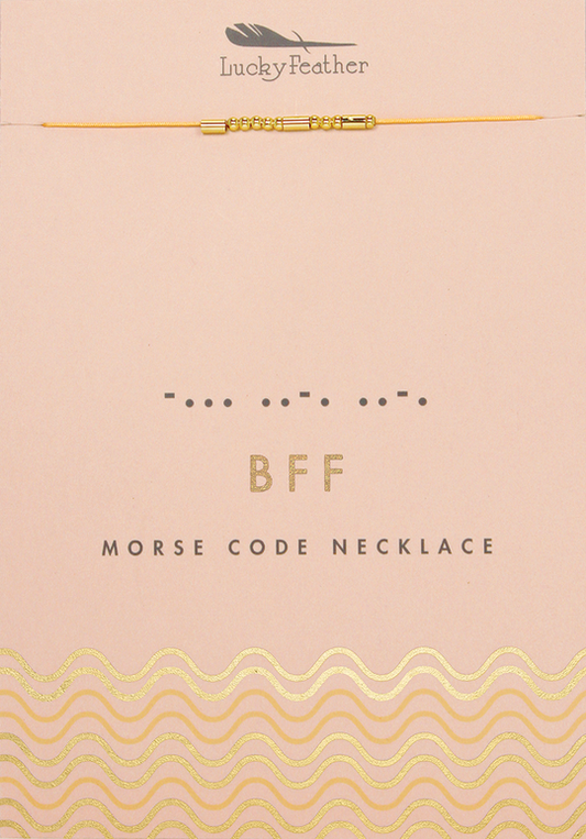 Morse Code Necklace - BFF