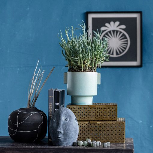 Matte Aqua Planter