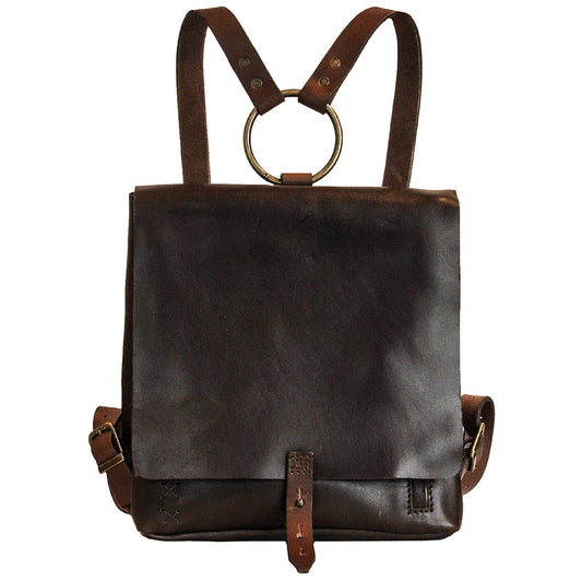 Revival Leather Backpack - Coffee