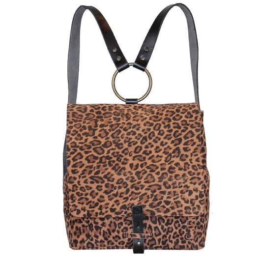 Revival Leather Backpack - Leopard