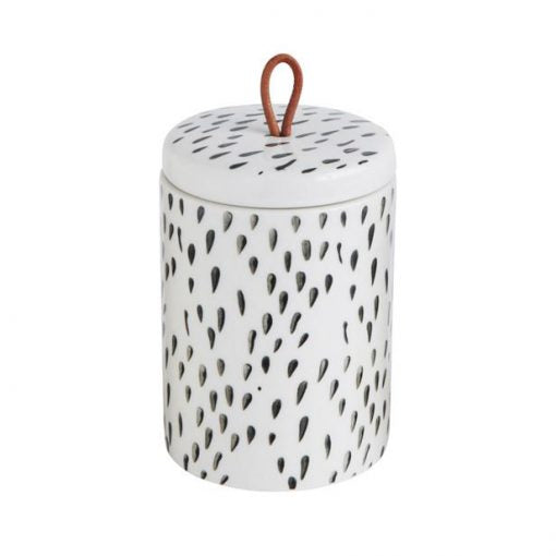 Patterned Lidded Container - Dotted