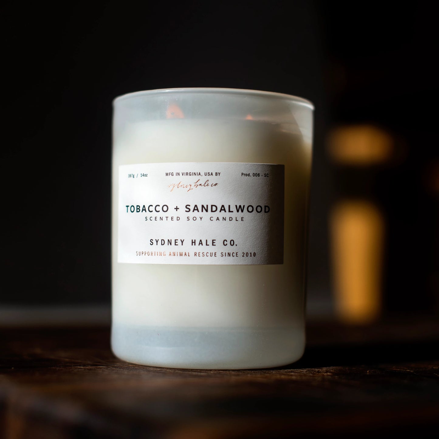Sydney Hale Candle - Tobacco + Sandalwood