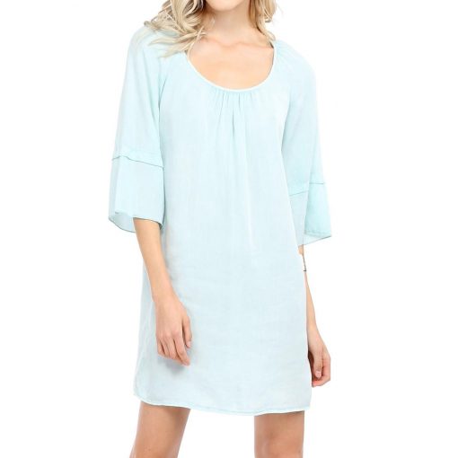 Tencel Scoop Neck Dress - Mint - Final Sale