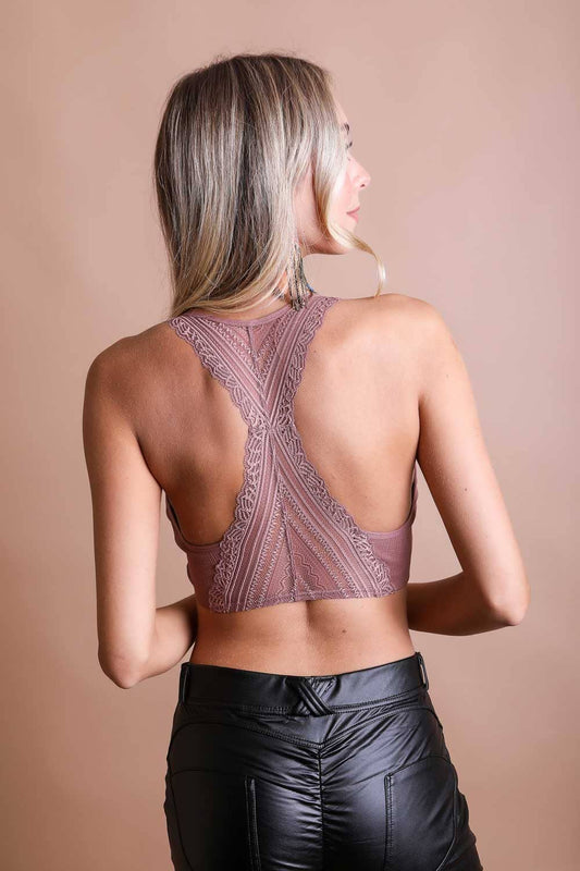 Seamless Racerback Bralette - Roseclay