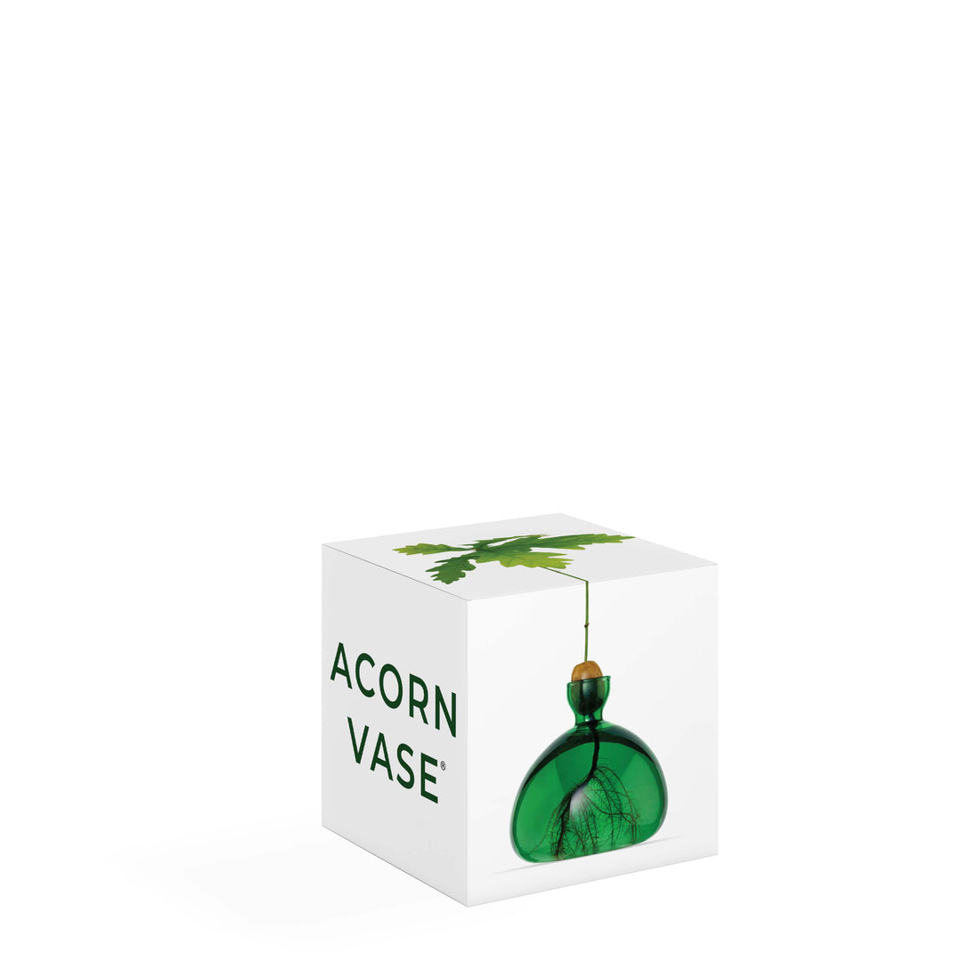 Acorn Vase - Emerald Green