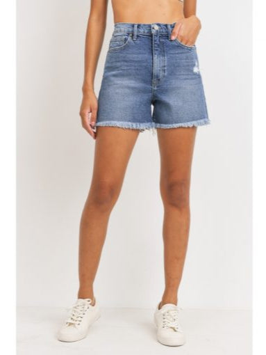 High Rise Short - Medium Wash Denim