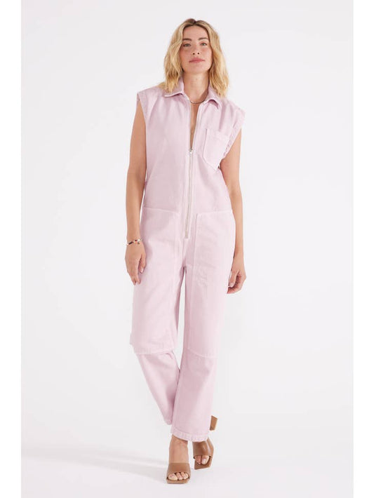 Sabina Carpenter Denim Jumpsuit - Orchid Ice