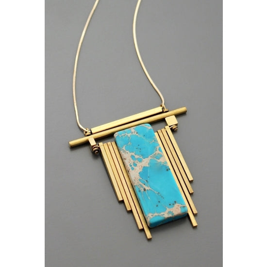 Turquoise Window Necklace