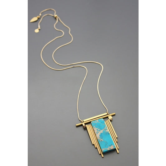 Turquoise Window Necklace