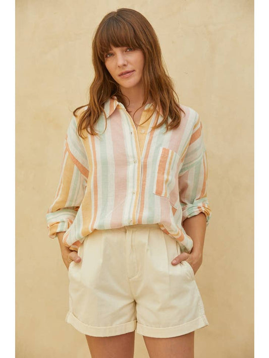 Lolly Stripe Button Down