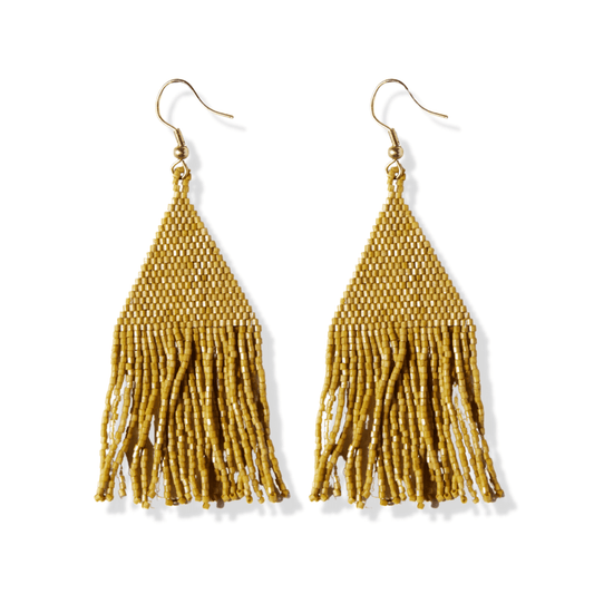 Luxe Petite Fringe Earring - Citron