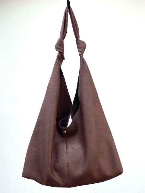 Knotted Hobo Bag - Brown
