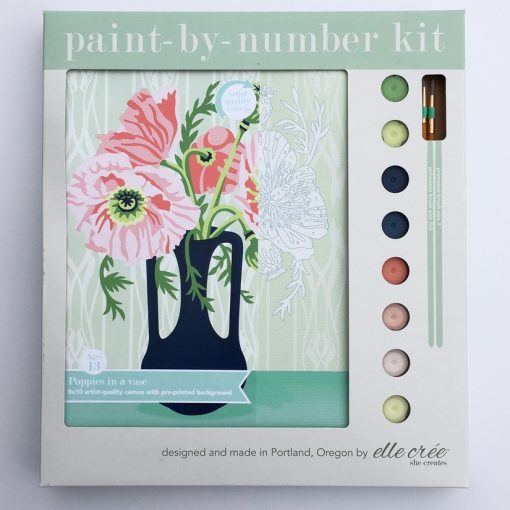Paint by Number Kit - Vase Poppies