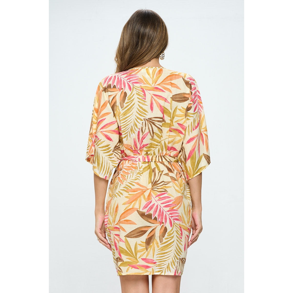 Tropical Kimono Style Dress